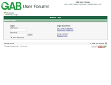 Tablet Screenshot of gabforums.globalshopsolutions.com